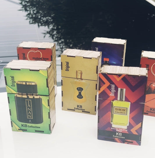 Luxury 5-Piece Wooden Perfume Set for Him & Her